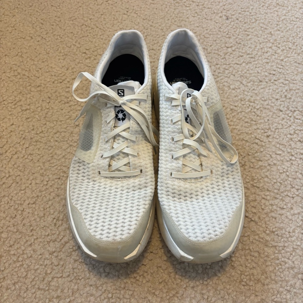 Salomon Men's White Index.01 Road Running Athletic Sneakers Size 13